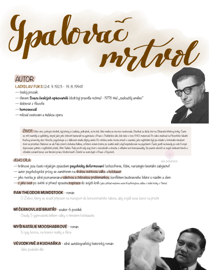 Spalovač mrtvol - Ladislav Fuks