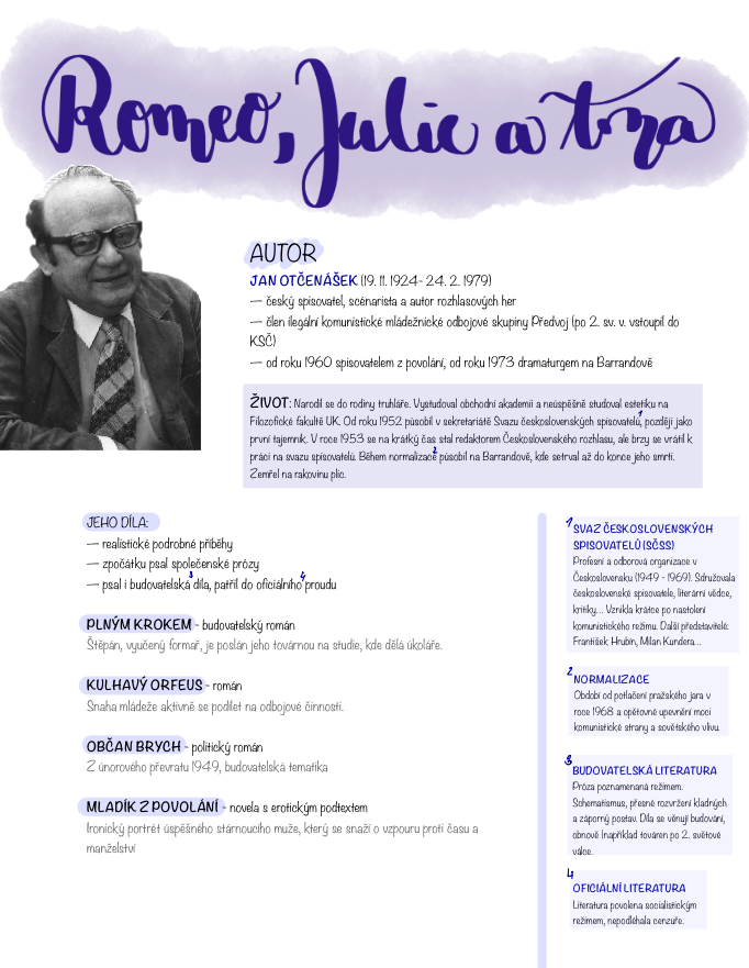 Romeo, Julie a tma - Jan Otčenášek