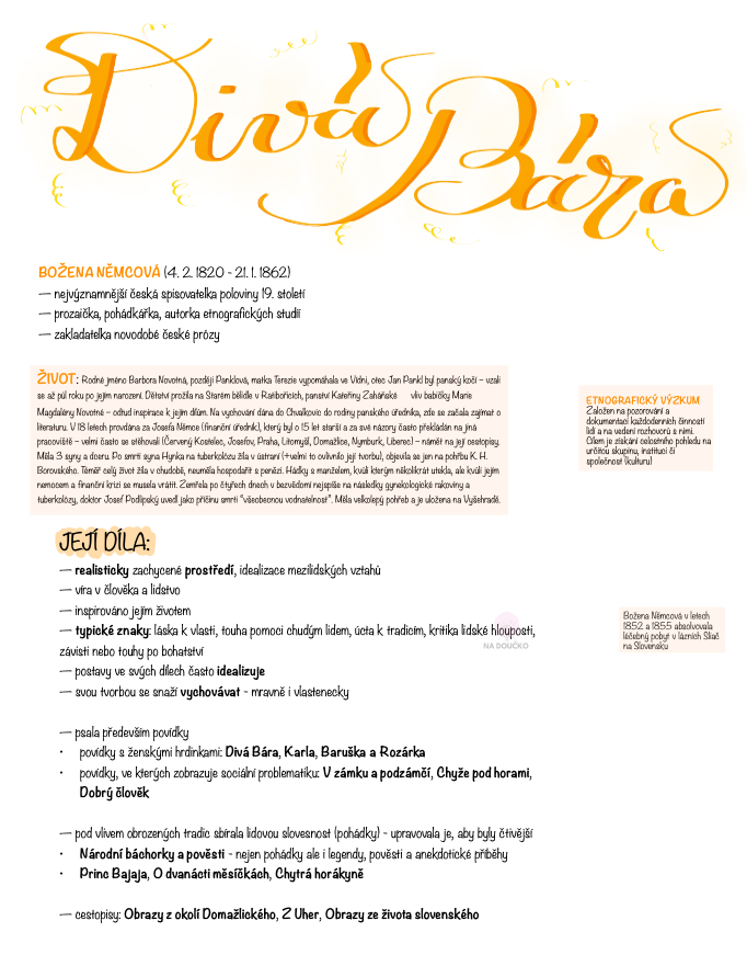 Divá Bára - Božena Němcová